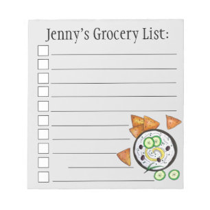 Bloc-note Tzatziki Grec Meze Dip Nourriture Méditerranéenne 