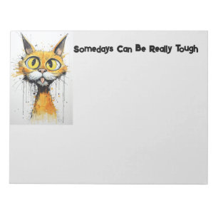 Bloc-note Un Jour, Le Chat Fou Peut Être Vraiment Un Bloc-No