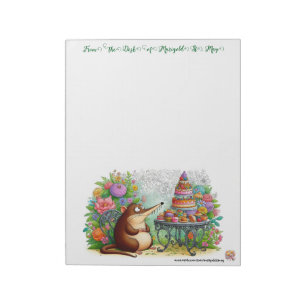 Bloc-note Un Notepad Musaraigne à Éléphant dans son Jardin