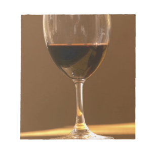 Bloc-note Un verre de rouge Château Belgrave au soleil -