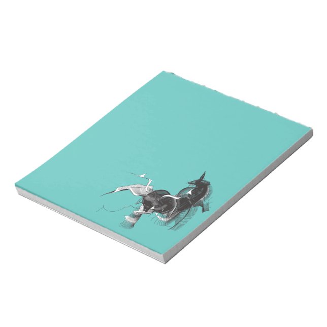 Bloc-note Unicorne numérique (Tourné)