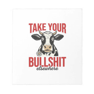 Bloc-note Vache drôle ailleurs conception de t-shirt vintage