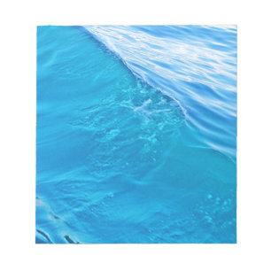 Bloc-note vague d'eau bleue cool