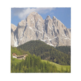 Bloc-note Val di Funes, Val de Villnöss, Dolomites, Italie