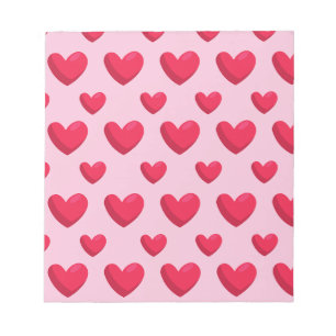 Bloc-note Valentine Arrière - plan Avec Amour Du Coeur