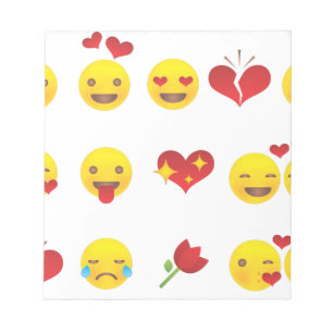 Bloc-note Valentine Emojis