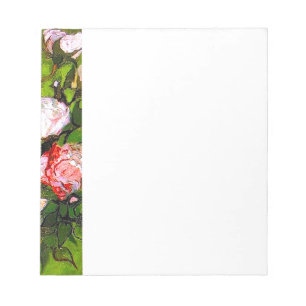 Bloc-note Van Gogh Vie morte avec des roses roses roses