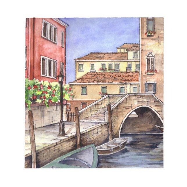 Bloc-note Venise - Stylo & Laver Aquarelle (Devant)