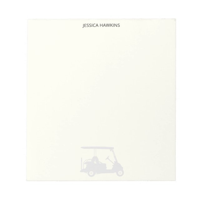 Bloc-note Ventilateur de golf simple papeterie personnelle B (Devant)