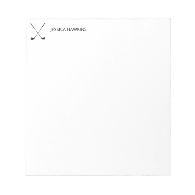 Bloc-note Ventilateur de golf simple papeterie personnelle C (Devant)