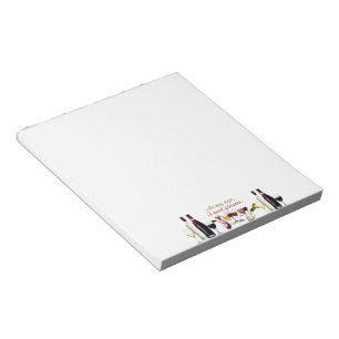 Bloc-note Verres de SlipperyJoe Verres de raisins fermentés