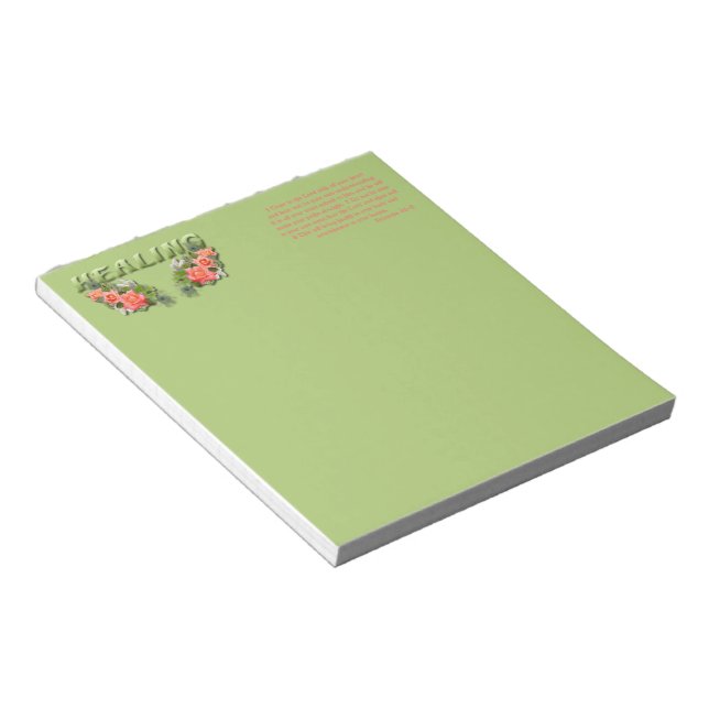 Bloc-note Verset de guérison (Incliné)