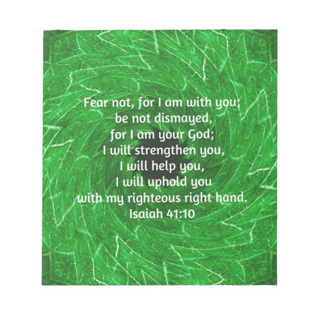 Bloc-note Versets de la Bible Citation Inspirationnelle Isaï (Devant)