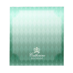 Bloc-note Vert de la Couronne brillant