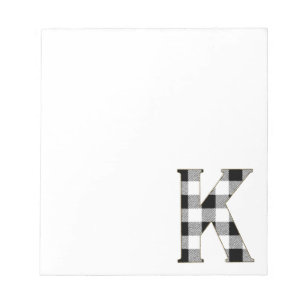 Bloc-note Vichy à carreaux K