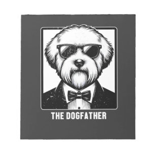 Bloc-note Vieux chien de berger anglais Le parrain du chien