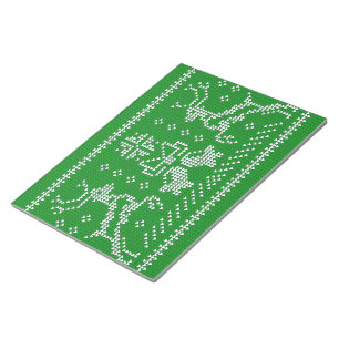 Bloc-note Vilain chandail sonneries cloches cerfs de Noël ve
