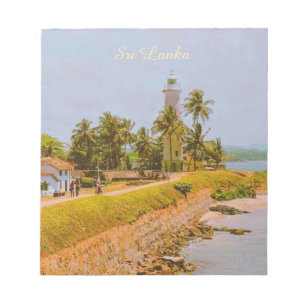 Bloc-note Ville côtière de Galle, Sri Lanka Souvenir de voya