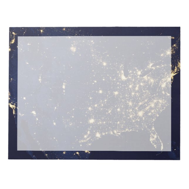 Bloc-note Ville Des États-Unis La Nuit. (Devant)