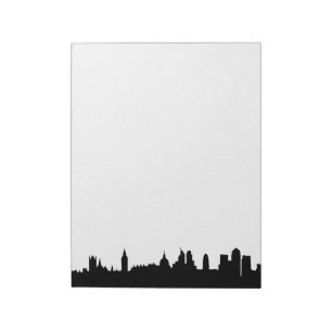 Bloc-note Ville silhouette de Londres
