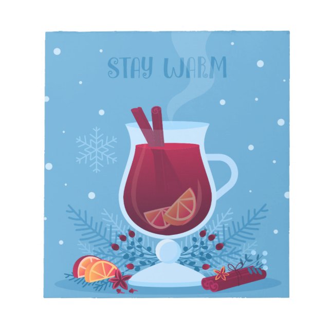 Bloc-note Vin chaud d'hiver (Devant)