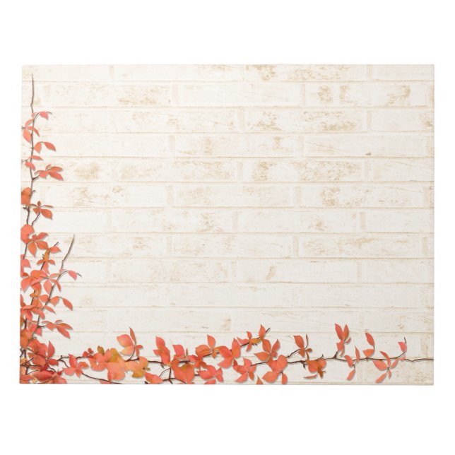Bloc-note Vin d'automne Mariage (Devant)