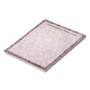Bloc-note Vin vintage Damask, Personnalisé
