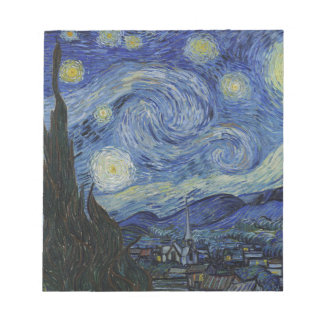 Bloc-note Vincent Van Gogh - Nuit étoilée. Peinture artistiq