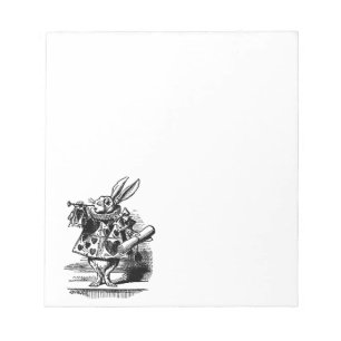 Bloc-note Vintage Alice au pays des merveilles Lapin blanc c