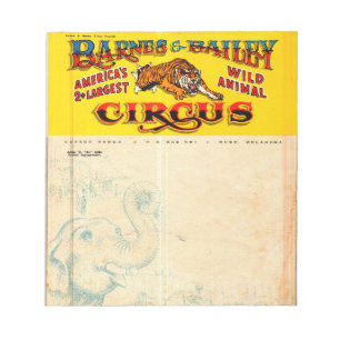 Bloc-note Vintage Barnes & Bailey Circus