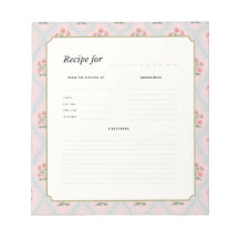 Vintage Botanical Herb Shopping List Notepad