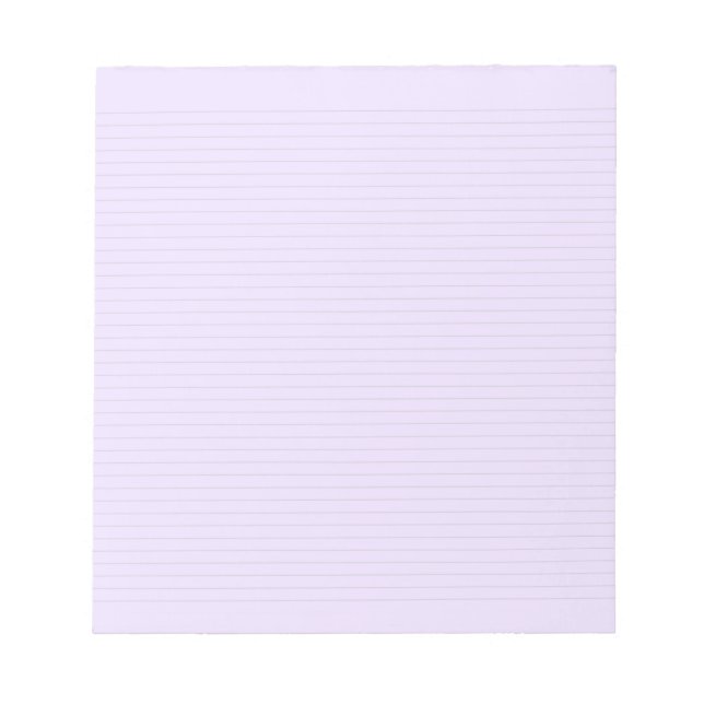 Bloc-note Violet avec lignes gris de 3 mm (Devant)