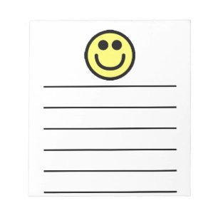 Bloc-note Visage classique jaune