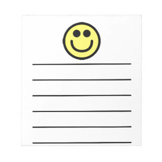 Bloc-note Visage classique jaune