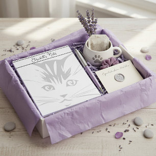 Bloc-note Visage de chat personnalisé