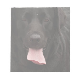 Bloc-note Visage de chien noir