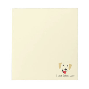 Bloc-note Visage du laboratoire jaune