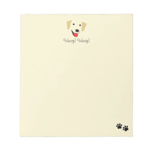 Bloc-note Visage du laboratoire jaune