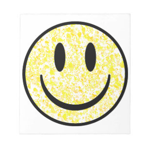 Bloc-note Visage souriant éclaboussé