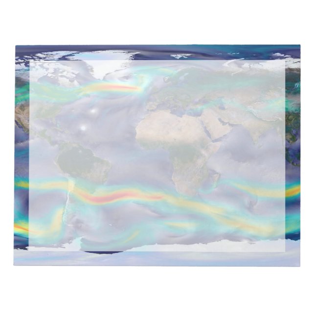 Bloc-note Visualisation Des Vents Mondiaux. (Devant)