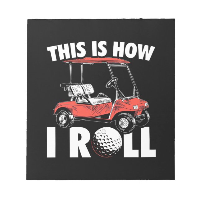 Bloc-note Voici Comment Golfer Roll (Devant)