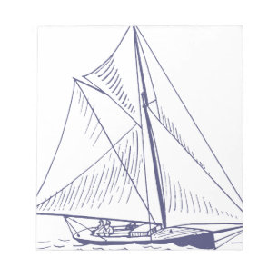 Bloc-note voilier bateau navigation eau vague lac océan écla