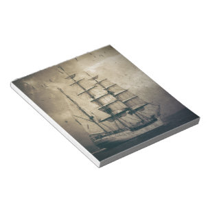 Bloc-note Voilier vintage de navigation de mer nautique