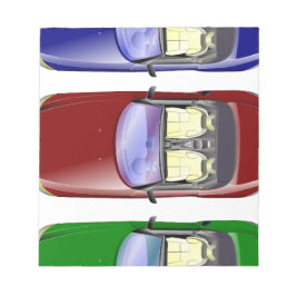 Bloc-note Voitures colorées