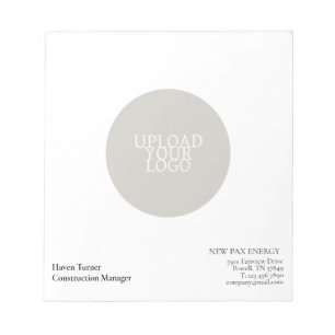 Bloc-note Votre logo devient un filigrane