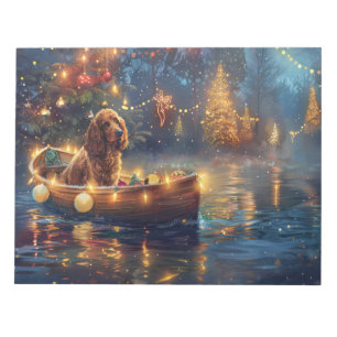 Bloc-note Voyage de Noël du Cocker Spaniel