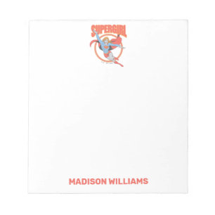 Bloc-note Vrai Vintage Supergirl Flying Graphic