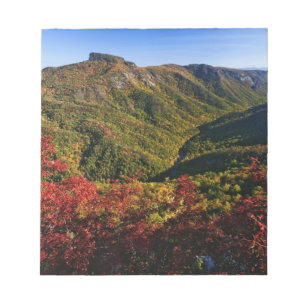 Bloc-note Vue automnale de la gorge de Linville souvent appe