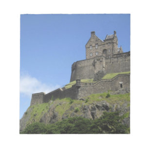 Bloc-note Vue sur le château d'Édimbourg, Édimbourg, Ecosse,