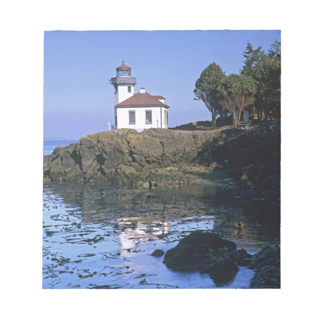 Bloc-note WA, île San Juan, phare de Lime Kiln (Devant)